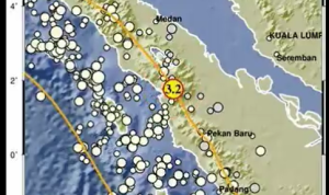 Info Gempa Terkini M 3,2 di Sumatera Utara Hari Ini 22 April 2023