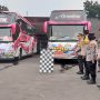 Program Mudik Gratis Polres Cimahi Berangkatkan 118 Pemudik KBB-Cimahi