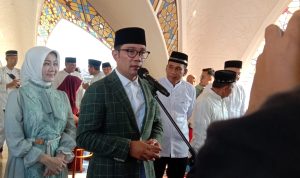 Pelaksana Salat Idul Fitri di Masjid Raya Al Jabbar, Ridwan Kamil : Akan Dijadikan Tradisi. / Jabar Ekspres Sandi Nugraha