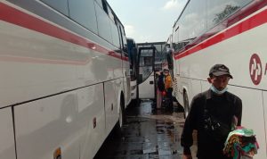 Dok. Situasi Arus Balik Lebaran 2023 di Terminal Leuwipanjang. Selasa (25/4). Foto. Sandi Nugraha.