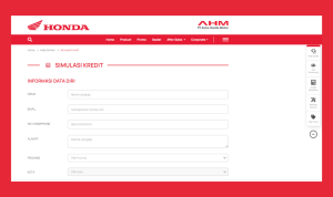Simulasi Kredit Motor Honda Langsung Pada Web Resmi Honda!