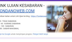 Seberapa Sabar Kamu? Ikuti Link Tes Ujian Kesabaran Via Google Form Gratis di Sini