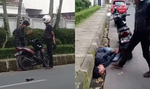 Viral! Pemotor di Cimahi Dianiaya Hingga Kejang, Begini Kronologinya