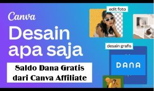 Dapatkan Saldo dana gratis dari aplikasi Canva