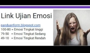 Link Ujian Emosi via Google Form.