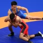 Wrestling Reaches Gold Medal Target on First Day of Competition