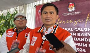 Partai Keadilan Sejahtera (PKS) Menjadi Pendaftar Pertama Bacaleg DPRD di Kabupaten Bandung dalam Pemilu 2024. Foto Agi Jabarekspres