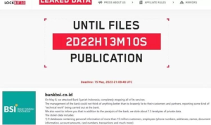 Surat dari Lockbit 3.0 kepada BSI
