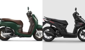 Honda Scoopy dan Honda BeAT/ Kolase Dok. Astra Honda