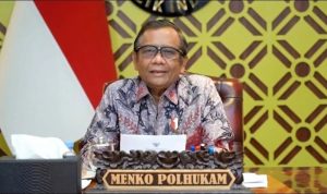 Menkopolhukam Mahfud MD ditunjuk Presiden Jokowi sebagai Plt Menkominfo untuk menggantikan Jhonny G Plate. PMJ News.
