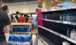 Viral Malaysia Dilanda Panic Buying Air Mineral, Kok Bisa? panic buying malaysia