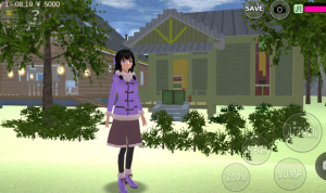 Rumah Upin Ipin by Lalapo Diba TV Real/ Tangkap Layar Game Sakura School Simulator