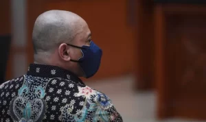 Sidang kode etik Teddy Minahasa hari ini Selasa, 30 Mei 2023 dipimpin oleh Kabaintelkam Polri Komjen Pol Wahyu Widada. ANTARA/Akbar Nugroho Gumay.
