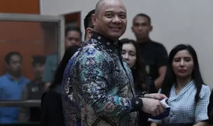 Sidang kode etik eks Kapolda Sumatera Barat Irjen Pol Teddy Minahasa digelar oleh KKEP pada hari ini Selasa, 30 Mei 2023. ANTARA/Sigid Kurniawan.