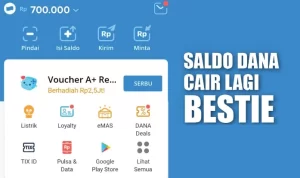 Saldo Dana Gratis 700 Ribu