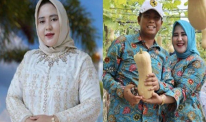 Wabup Rohil dan sang istri