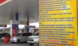Viral! Tata Terbit Toilet Di SPBU Sumatera Utara Lucu Tapi Penting!