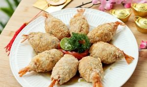 Menu Chinese Jadul! Resep Udang Lapis Ham keju
