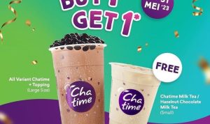 Promo Chatime Buy 1 Get 1, Simak Penjelasannya!