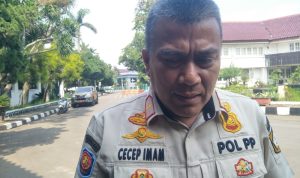 Kepala Satpol PP Kabupaten Bogor Cecep Imam. Foto : Sandika Fadilah/Jabarekspres.com