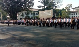 Dok. Apel Peluncuran Polisi RW tingkat Jabar. Senin (15/5). Foto. Sandi Nugraha.