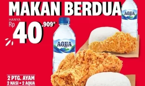 Promo KFC, Hemat Makan Berdua Cuma Rp 40.000 Aja!