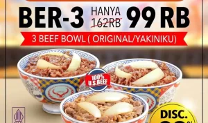 Bisa Hemat Ber-3 dengan Promo Yoshinoya Berikut Ini!