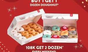 Promo Krispy Kreme Buy 1 Get 1 Dozen, Jangan Terlewat!