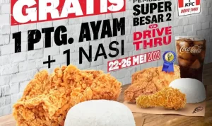 Promo KFC Bisa Dapat Gratis Ayam Via Pembelian Ini, Cek! Promo KFC Bisa Dapat Gratis Ayam Via Pembelian Ini, Cek!