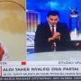 Kocaknya Tingkah Aldi Taher Saat Wawancara di TV/Foto: Twitter (@Paltiwest)