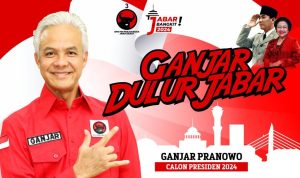 Di Bandung, Ganjar Pranowo akan Bakar Semangat Kader PDI Perjuangan se-Jabar Calon Presiden Ganjar Pranowo akan hadir di Kota Bandung dengan salah satu agenda konsolidasi kekuatan tiga pilar PDI Perjuangan Jabar, Minggu (14/5).