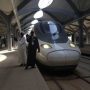 Kereta Haramain di Stasiun King Abdul Aziz Economic City (KAEC), Arab Saudi. (ANTARA/Bambang Purwanto)