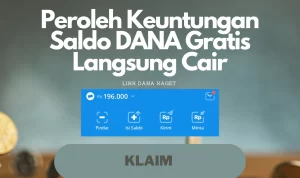 Klaim Saldo DANA Kaget Gratis Langsung Cair, Cuma Di Sini!