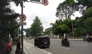 Suasana di jalur SSA, Jalan Ir H Djuanda, Kota Bogor. (Yudha Prananda / Jabar Ekspres)