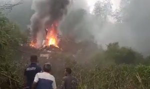 Helikopter TNI AD Jatuh di Ciwidey Dipakai Saat Latihan Pra Tugas Helikopter TNI AD Jatuh di Ciwidey/ TikTok @pilotdarat902