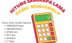 LINK Kalkulator Jomblo Gratis Viral TikTok, Seberapa Lama Kamu Asyik Sendiri? LINK Kalkulator Jomblo Gratis Viral TikTok, Seberapa Lama Kamu Asyik Sendiri?