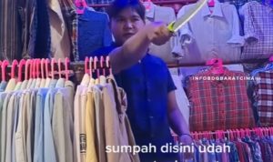 Viral! Inilah Kronologi Pedagang di Cimol Pasar Gedebage Acungkan Senjata