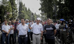 Warga Bandung Antusias Iktui Car Free Day Car Free Day di Bandung.