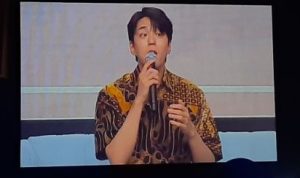 Gantengnya! Kim Mingue Pakai Batik Saat Acara Fan Meeting di Jakarta Gantengnya! Kim Mingue Pakai Batik Saat Acara Fan Meeting di Jakarta