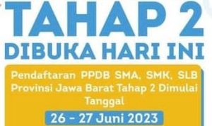 Daftar Hari Ini! Syarat dan Cara Pendaftaran PPDB Jabar 2023 Tahap 2 untuk SMA dan SMK Hari Ini! Syarat dan Cara Pendaftaran PPDB Jabar 2023 Tahap 2