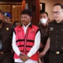Agenda sidang perdana mantan Menkominfo Jhonny G Plate hari ini Selasa, 27 Juni 2023 diungkap oleh PN Jakarta Pusat melalui situs resminya. ANTARA/Reno Esnir.