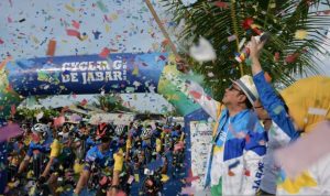 Para pesepeda antusias mengikuti kegiatan Cycling de Jabar tahun 2022 lalu.