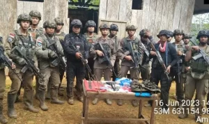 Tim Satgas Gabungan Damai Cartenz Gerebek Markas KKB di Papua (ANTARA/HO-Satgas Damai Cartenz)