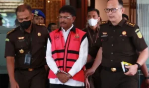 Eks Menkominfo Johnny G Plate Jalani Sidang Perdana Hari Ini