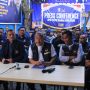 Ketua DPW Partai Nasdem Kabupaten Indramayu Y Husen Ibrahim bersama jajaranya reaksi keras dari Ketua DPW Jawa Barat Saan Mustofa.