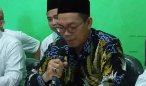 Ketua PWNU Jabar Juhadi Muhammad mengatakan bahwa orang tua haram untuk memondokkan anak mereka di Ponpes Al Zaytun. ANTARA/Khaerul Izan.