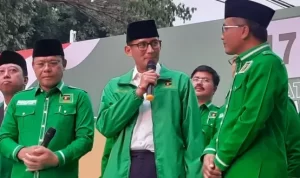 Menjelang Pemilu 2024, Plt Ketua Umum Partai Persatuan Pembangunan (PPP), Muhamad Mardiono mengubgkapkan soal "efek hoki Sandiaga Uno". ANTARA/Narda Margaretha Sinambela.