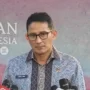Menparekraf Sandiaga Uno akan segera diresmikan sebagai kader Partai Persatuan Pembangunan (PPP) Rabu, 14 Juni 2023 malam ini. ANTARA/Gilang Galiartha.