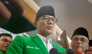 Menparekraf, Sandiaga Uno resmi ditetapkan sebagai Ketua Bapilu Pemilu 2024 oleh Partai Persatuan Pembangunan (PPP). ANTARA/Narda Margaretha Sinambela.