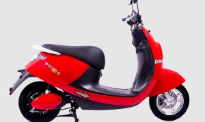 Merah Merona! Motor Listrik ECGO 5 Harga 12 Jutaan Desain Modis Abis Motor Listrik ECGO 5 Warna Ferrari Red/ Dok. ECGO EVmoto